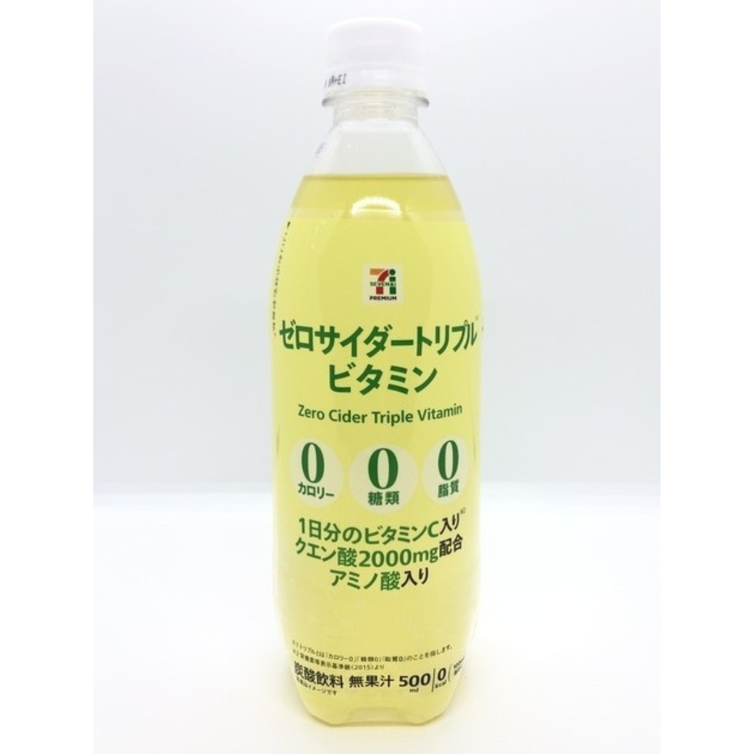 7-eleven zero calorie cider สูตร vitamin C / ไฟเบอร์ / ดูแลลำไส้