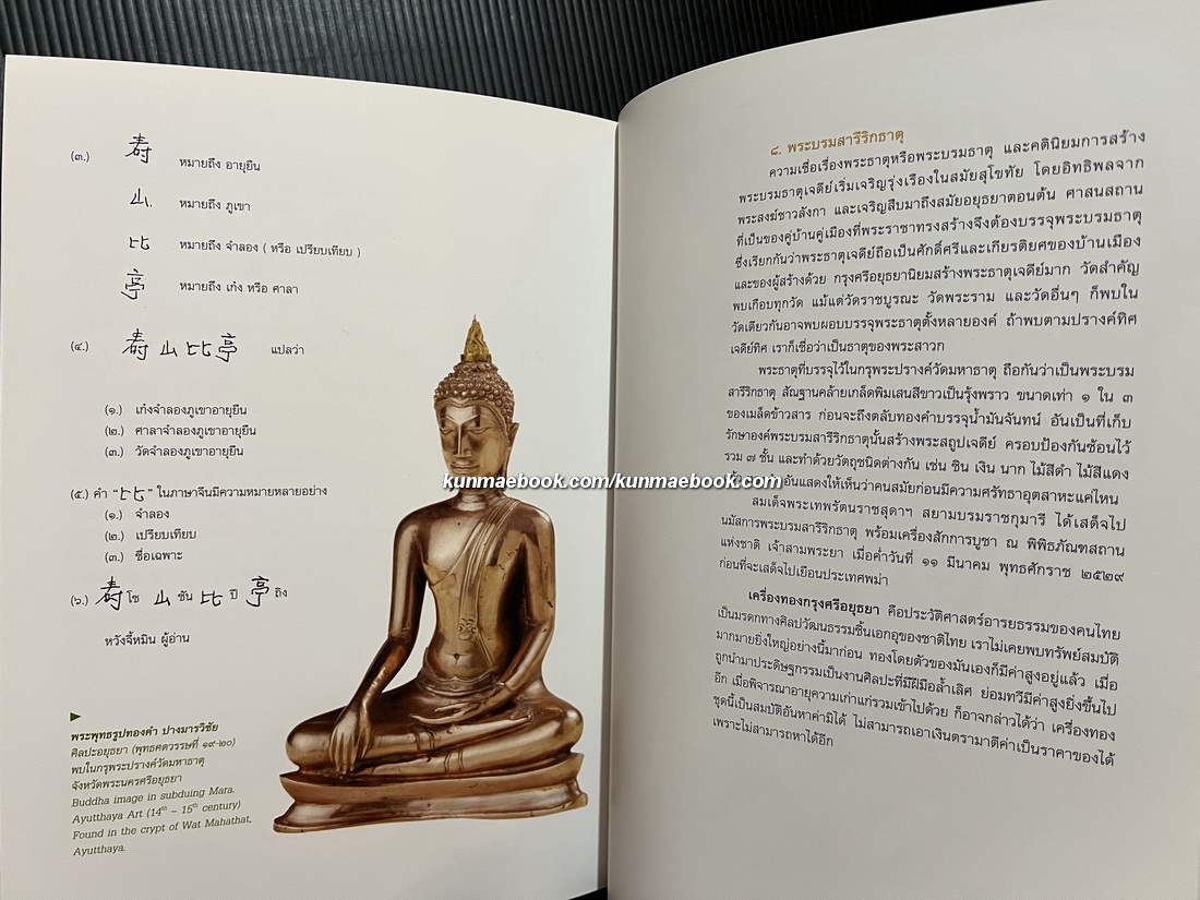 เครื่องทองกรุงศรีอยุธยา / ประทุม ชุ่มเพ็งพันธุ์ และคณะ เรียบเรียง