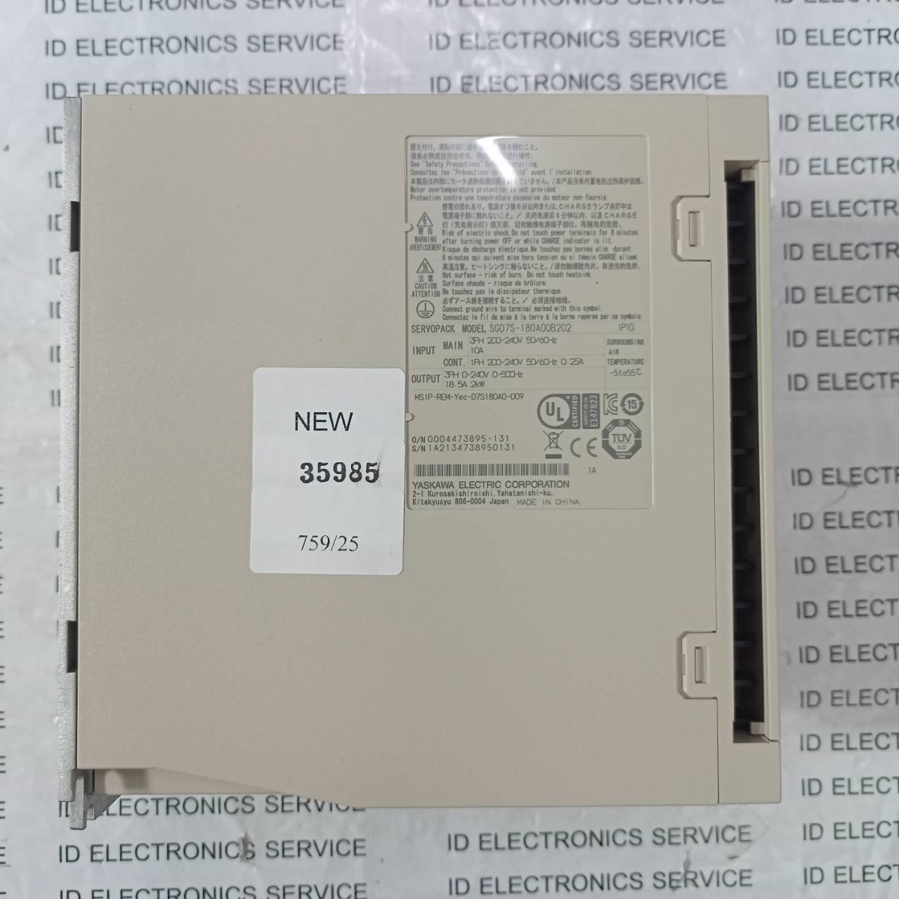 SGD7S-180A00B202 SERVO DRIVE " YASKAWA "