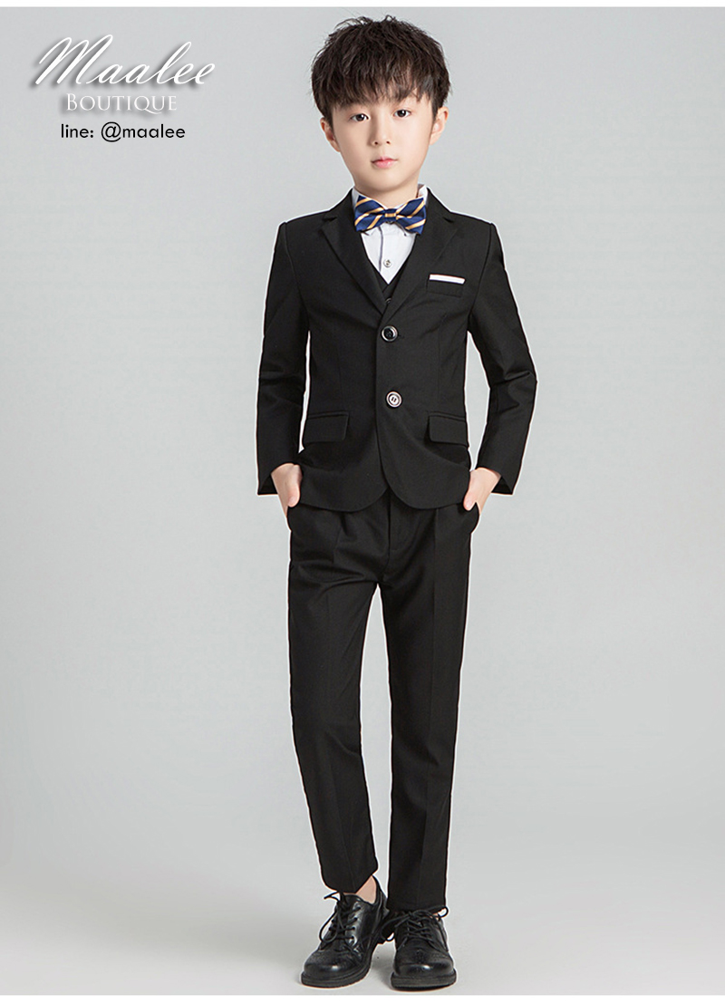 พร้อมเช่า ชุดสูทเด็กชาย สีดำ ** พร้อมเช่า ไซส์ 110, 120, 130, 140 , 150 , 160 ,170 **