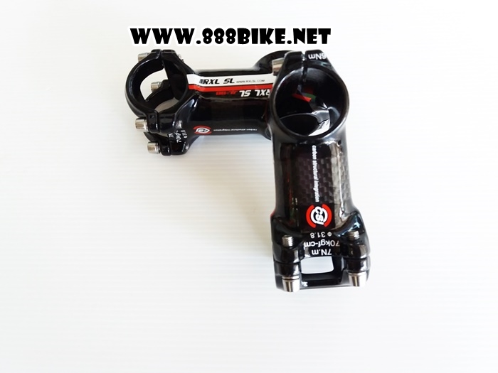 คอแฮนด์เคลือบคาร์บอน RXL SL,JL-88 ยก 7 องศา ยาว 70มม.