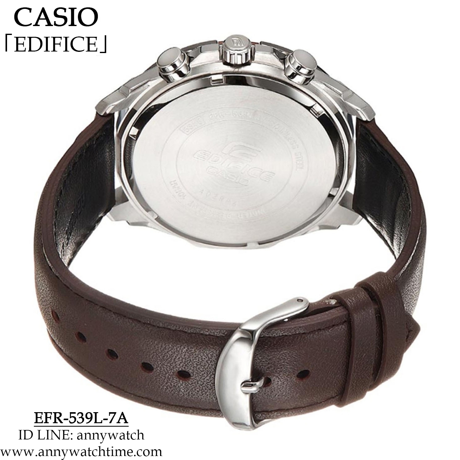 美品 エディフィス クロノ EDIFICE EFR-539L-7AV 電池交換済