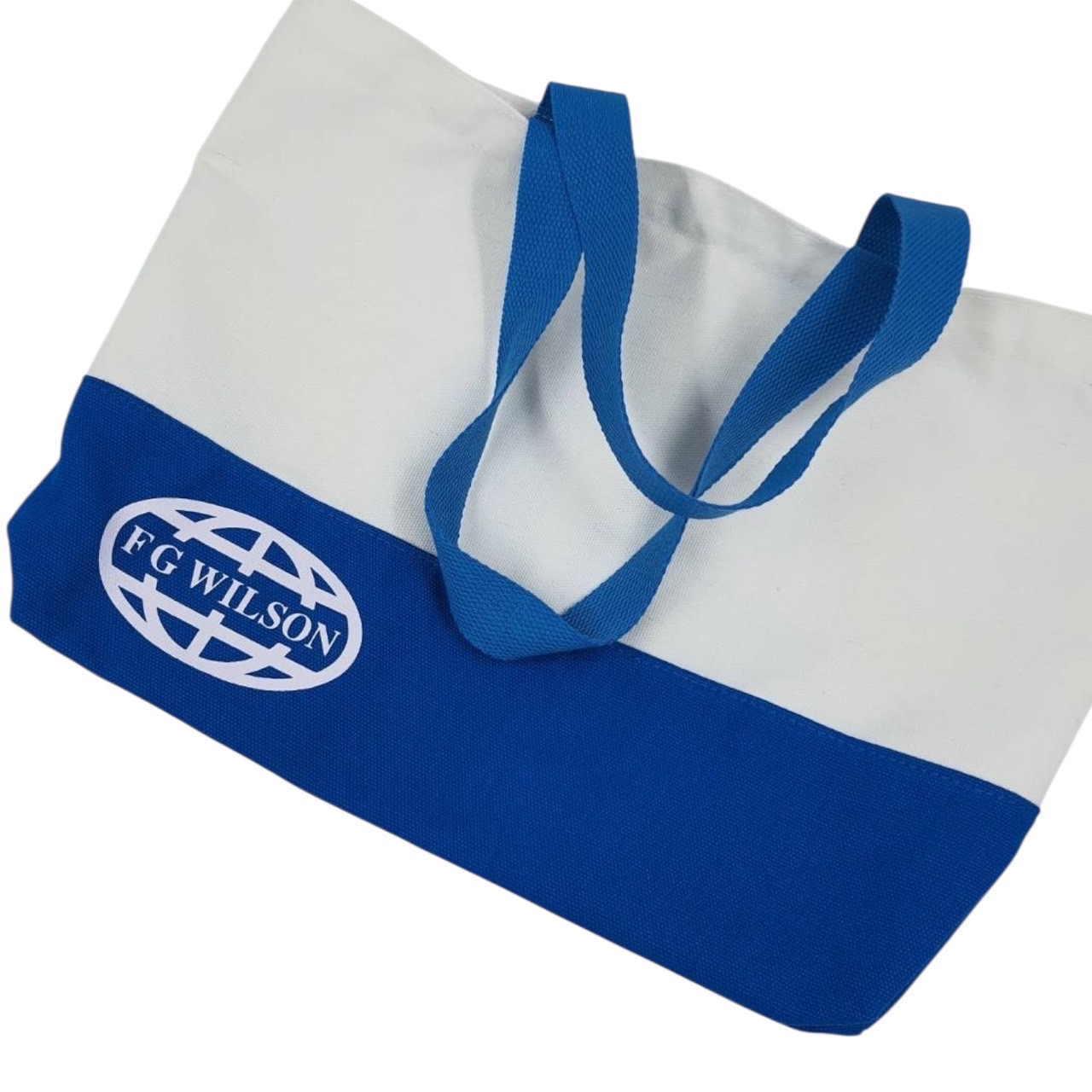 กระเป๋าผ้าแคนวาสทูโทน ทรง Tote Bag ขนาด ก.45*ส.30* ก้น 12 ซม.