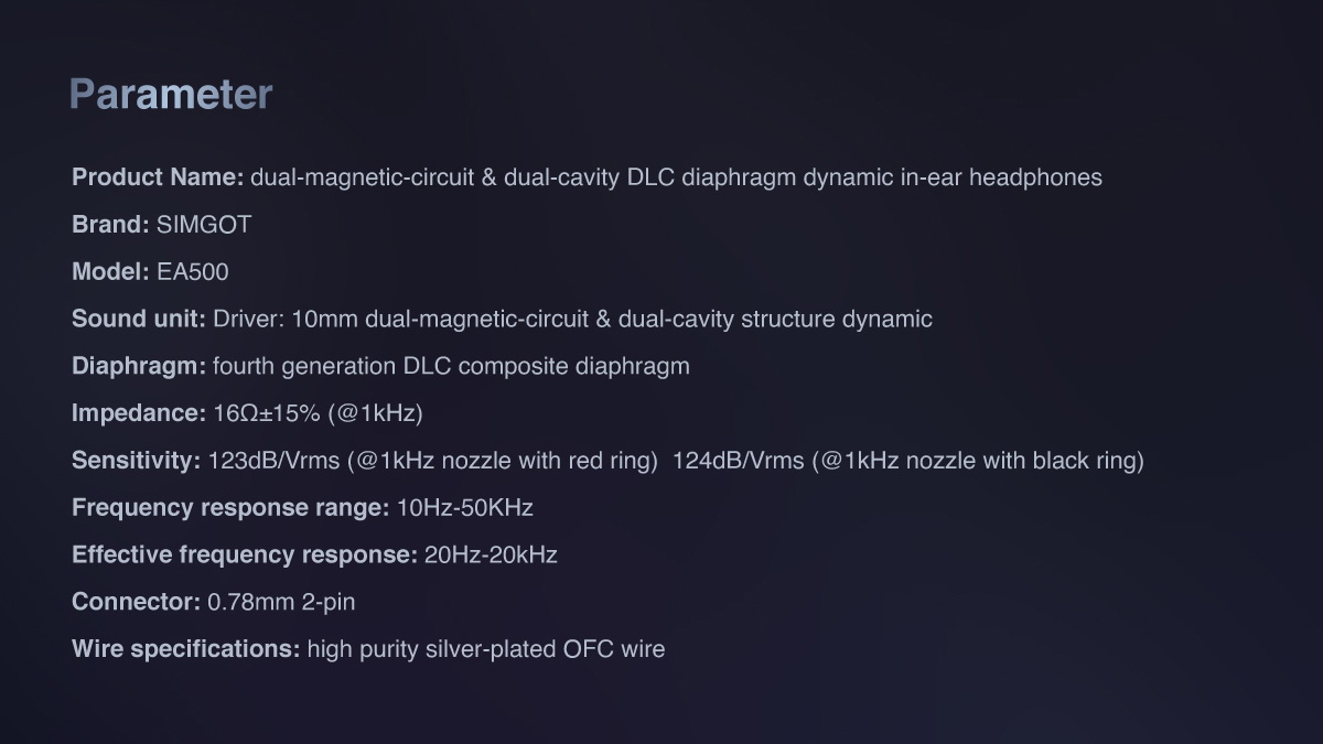 Simgot EA500 หูฟัง IEMs บอดี้โลหะหรู รองรับ Hi-Res เปลี่ยนท่อนำเสียงได้ ประกันศูนย์ไทย