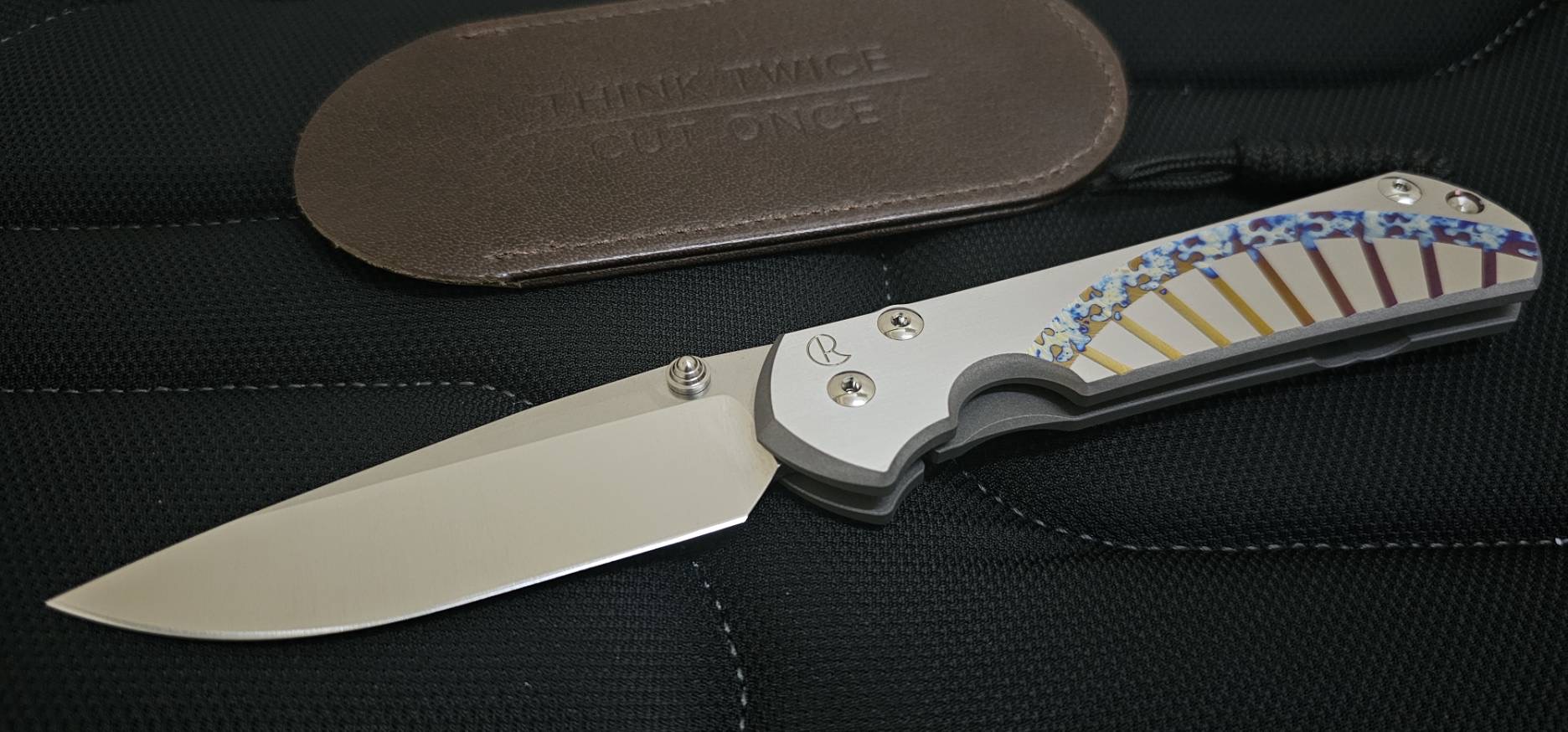 Chris Reeve Knives Large Sebenza 31 Unique Graphic Drop Point MagnaCut