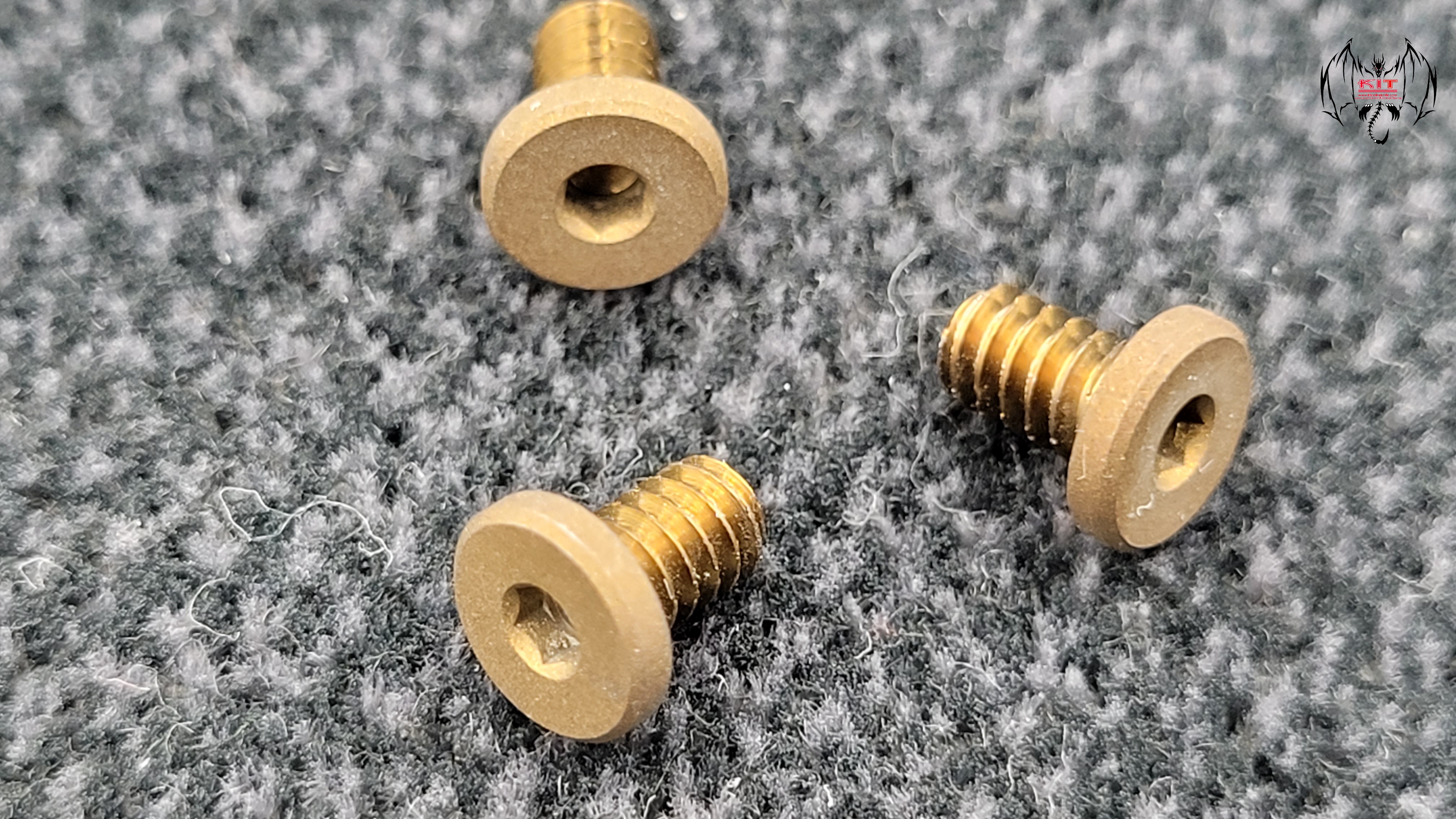 Hinderer XM-18 3.5" / XM-24 4.0” Handle Screw - Ti Battle Bronze Set of 3