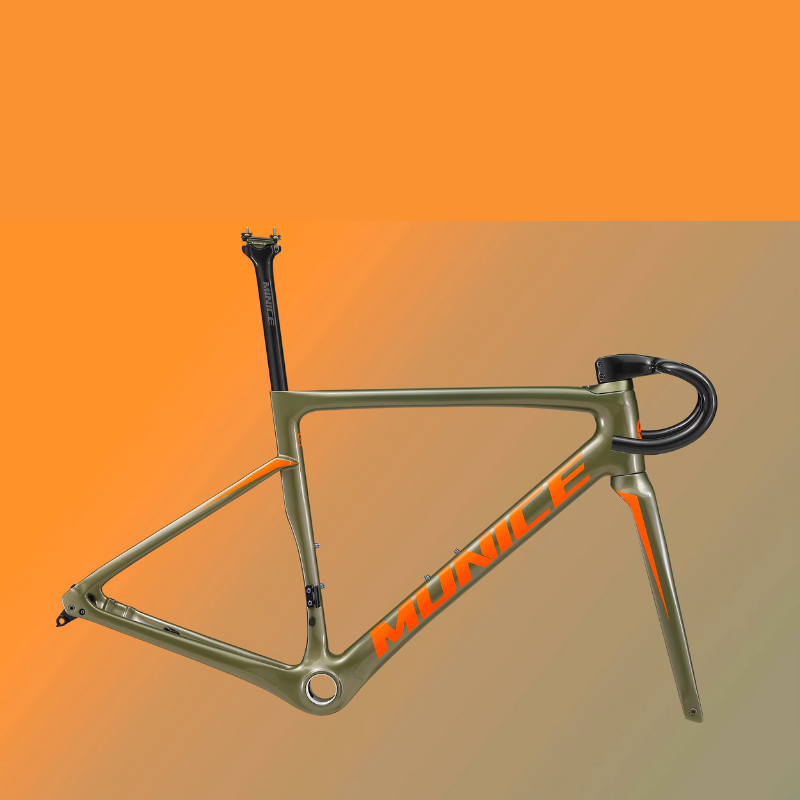 Munice R2 Ultra-Light Carbon Road Frame – Toray T800 + M46, Disc Brake Compatible, 970g, 9 Colors | 5-Year Warranty