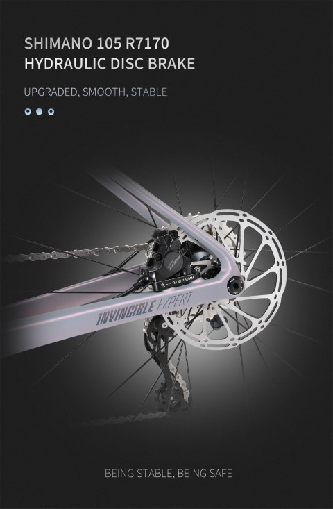จักรยานเสือหมอบคาร์บอน INVINCIBLE SPORT 2025 | Shimano 105 2x12 Speed