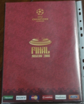 หนังสือโปรแกรม ฟุตบอล ยูฟ่า แชมป์เปี้ยนส์ ลีก Final Moscow 2008 - แมนเชสเตอร์ ยูไนเต็ด vs เชลซี 21/05/08 ใหม่ / UEFA Champions League Final Moscow 2008 Matchday Programme - MANCHESTER UNITED vs CHELSEA 21/05/08 NEW