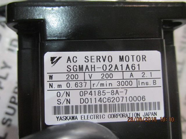 SGMAH-02A1A61 SERVO MOTOR " YASKAWA "