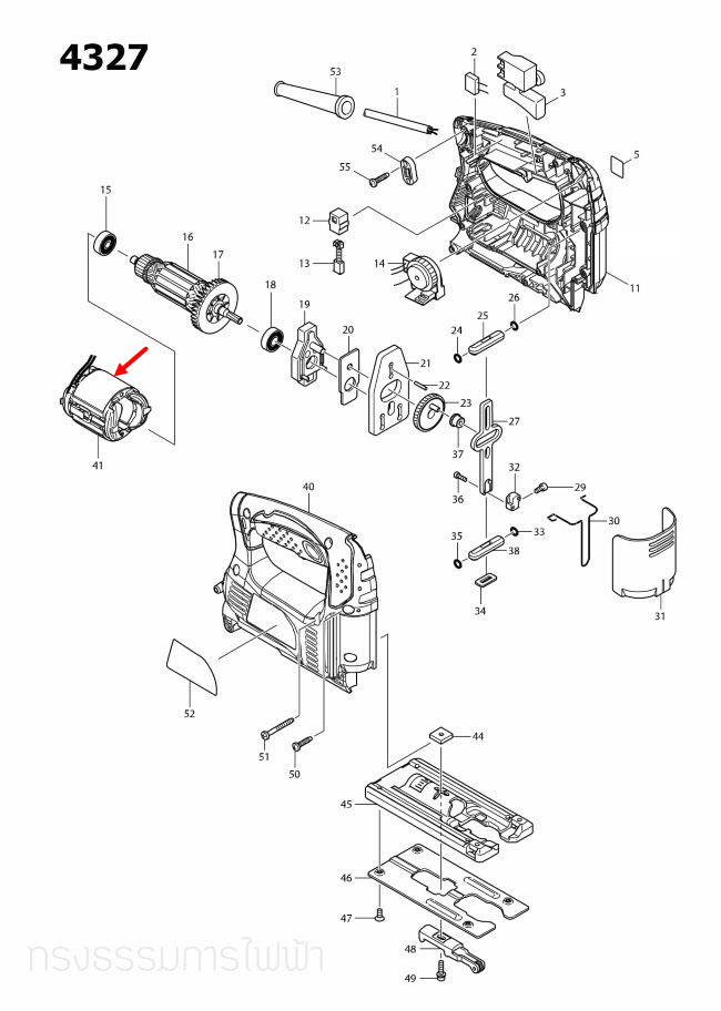 ฟิลคอยล์ จิ๊กซอว์ Makita รุ่น 4327, 4329 [#41] (แท้)##