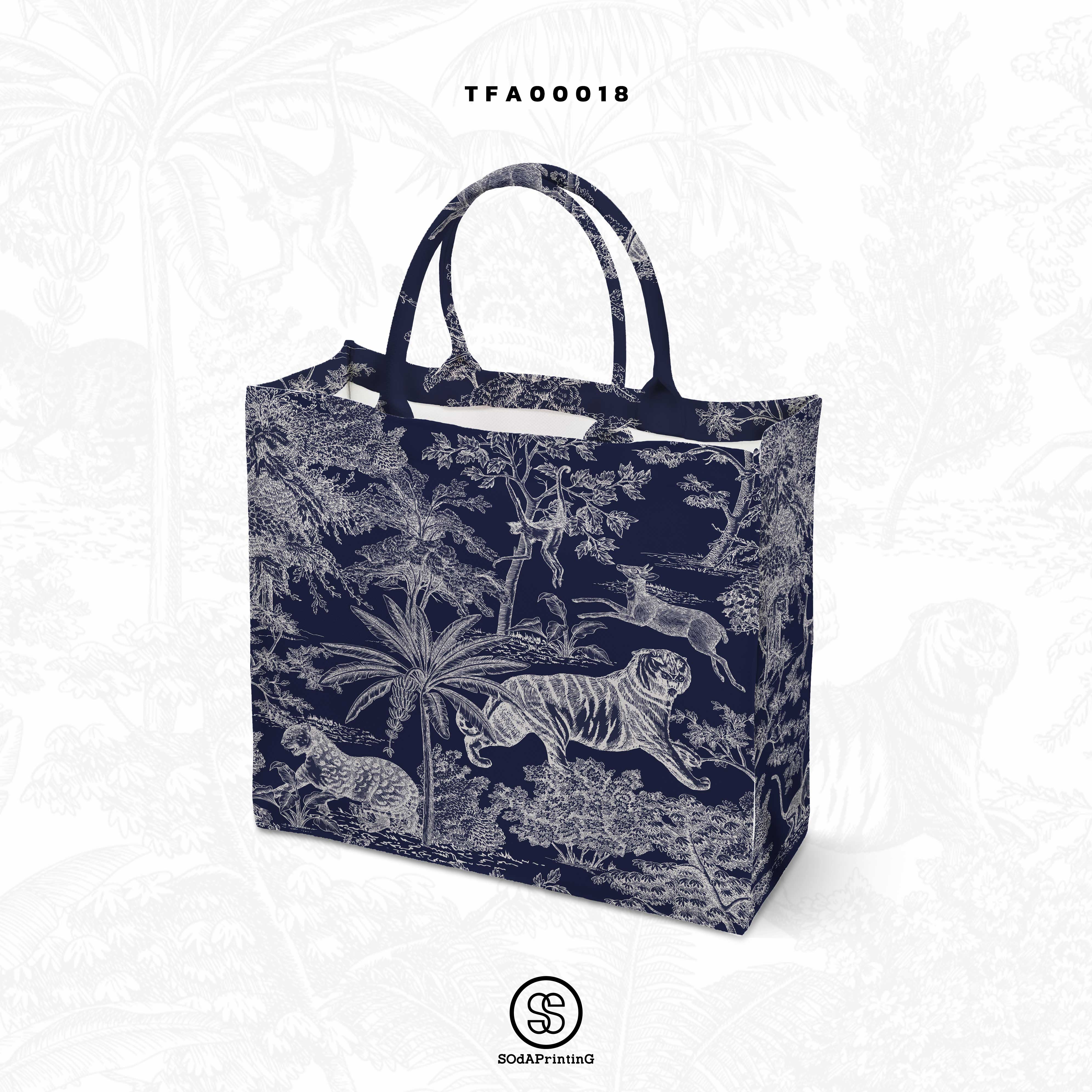 กระเป๋า Book Tote Bag F-Forest Collection รหัส TFA00016-TFA00019 #SOdAbag #SOdAhome #SOdAPrintinG