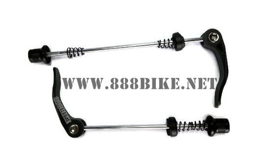 TRANZ-X แกนดุมปลด หน้า หลัง ทรานเอ๊กซ์ รุ่น QR-03, สีดำ หรือ สีเงิน