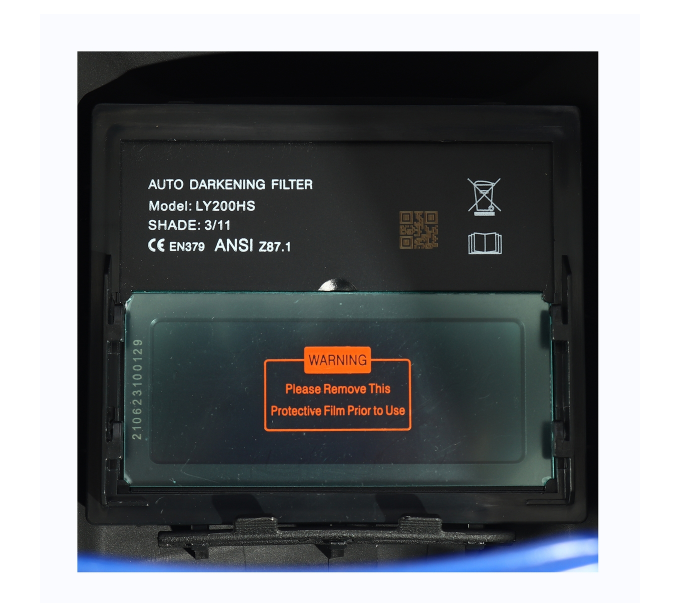 หน้ากากปรับแสงอัตโนมัติ พื้นที่มอง 90 X 34 มม. JASIC เจสิค รุ่น LY200HS Pn.10071852 ##