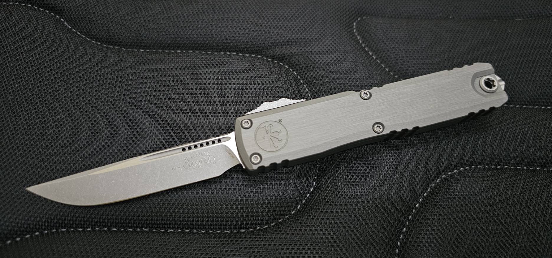 Microtech Ultratech ZBP S/E - Natural Clear Handle - Apocalyptic Blade