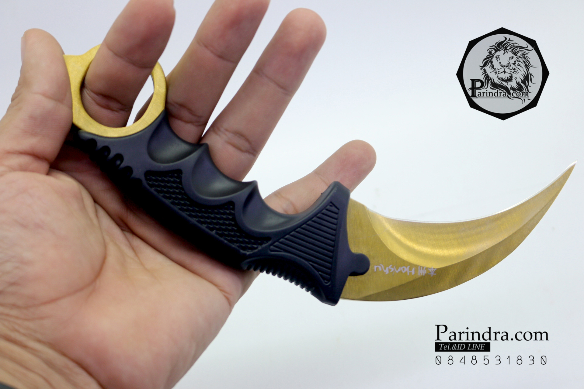 มีดคารัมบิต (Karambit) Honshu (OEM) ใบสีทอง คมกริบ
