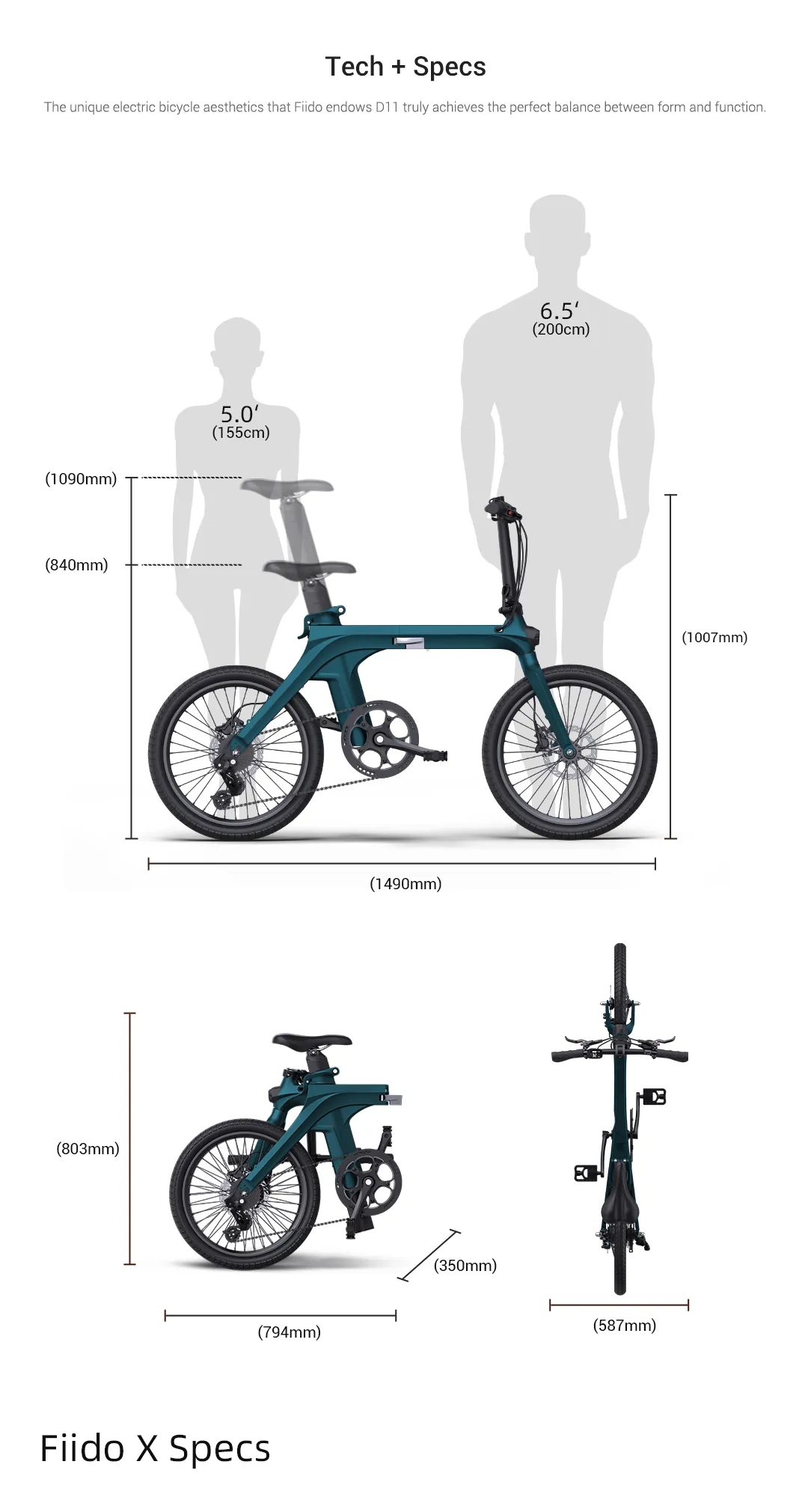 รถจักรยานไฟฟ้า Fiido X FOLDING BIKE, เฟรมอลู ล้อ 20 นิ้ว พับได้ ปั่นเสริมไฟฟ้า หรือบิดแบบมอเตอร์ไซค์ 250วัตต์ ความเร็ว 25km/h