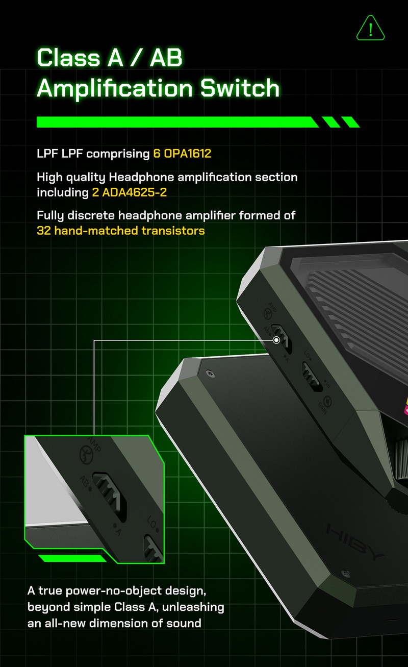 Hiby FD5 DAC/AMP ตั้งโต๊ะ Class A/AB ชิป AKM4493 x4 ในธีมไซเบอร์พังค์ รองรับ MQA ประกันศูนย์ไทย