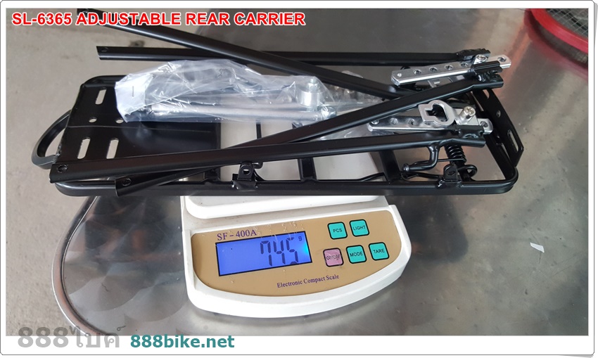 ตะแกรงท้ายทัวร์ริ่ง อลูมิเนียม SL-6365 ,24"-700C ALLOY REAR CARRIER