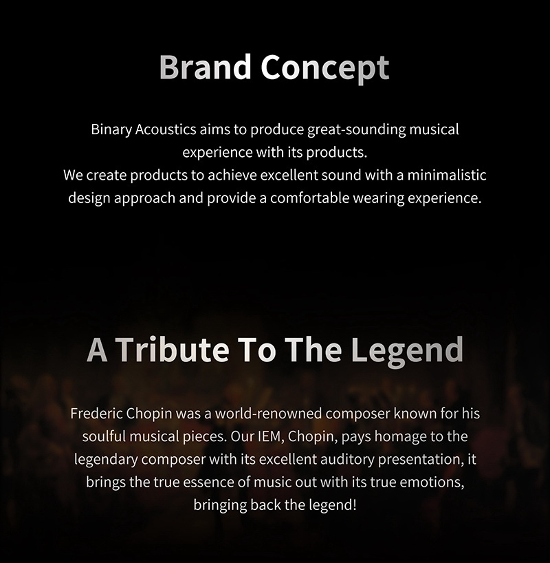Gizaudio x Binary Chopin หูฟัง IEMs Hybrid 4 ไดรเวอร์ 1DD+3BA ประกันศูนย์ไทย