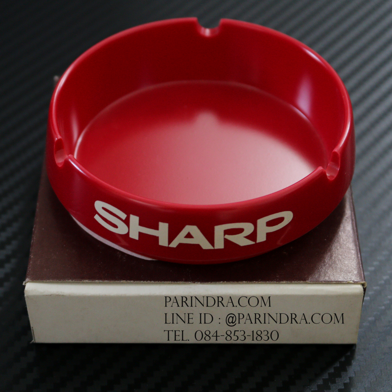 ที่เขี่ยบุหรี่ SHARP สีแดง งานเก่าเก็บ ไม่ผ่านการใช้งาน JAPAN
