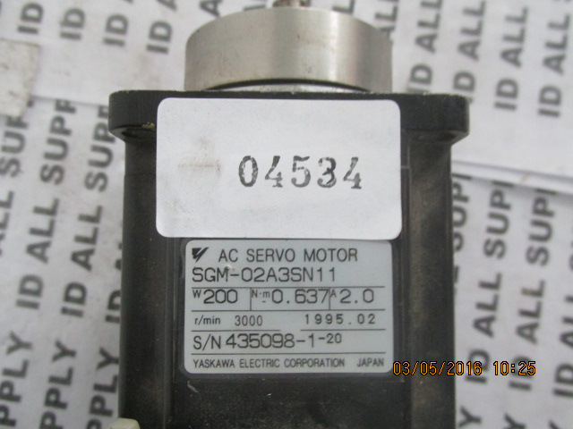 SGM-02A3SN11 SERVO MOTOR " YASKAWA "