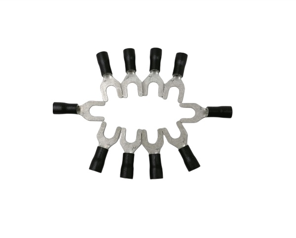 หางปลาแฉก มีปลอกหุ้ม RV 3.5-6 (ห่อ=10ตัว) คละสี