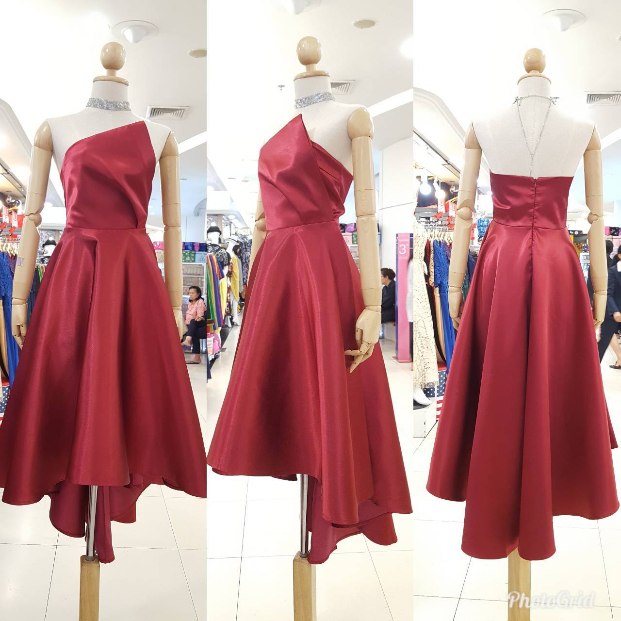 ชุดเพื่อนเจ้าสาว ชุดราตรียาว Gybso - Folded tube top & Tea-length skirt