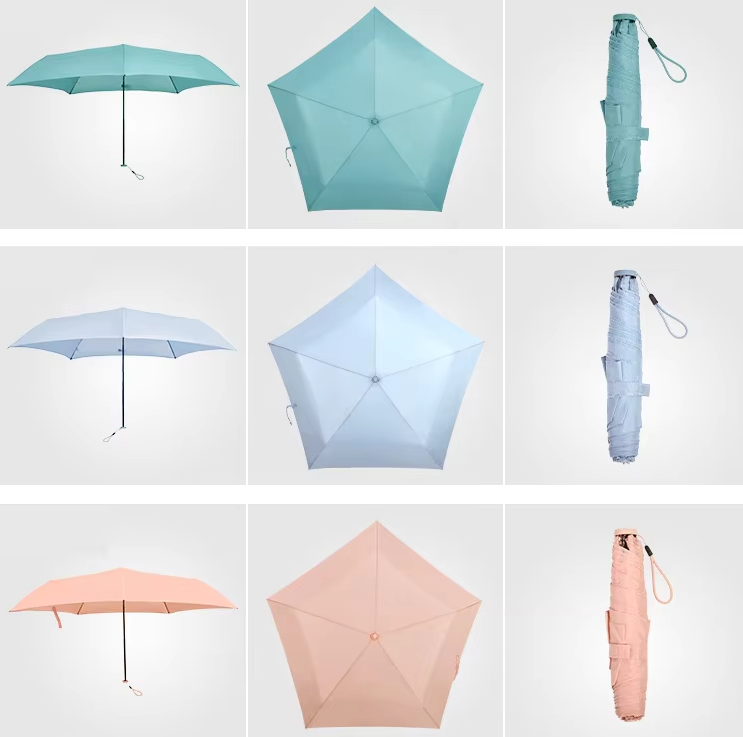 ร่มพับ 3 ตอน 5 ก้าน UV Ultra Slim Yoco (ร่มเบา)