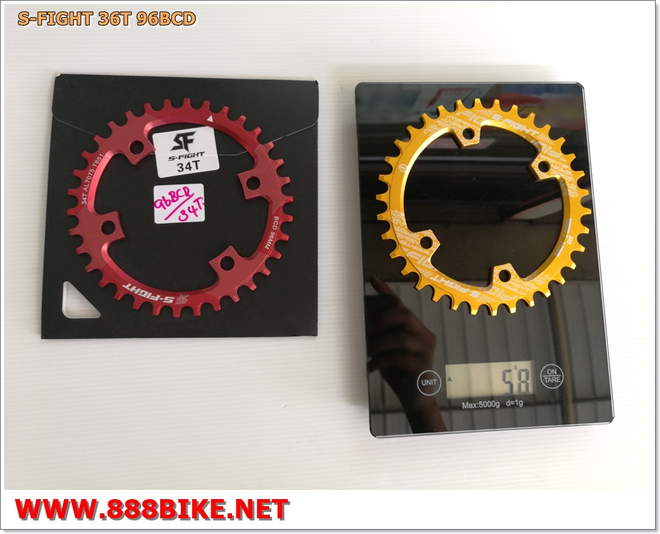 เฉพาะใบจาน S-Fight Chainring ขนาด 32T,34T,36T ,96 BCD ,S409 (รองรับ 7-11สปีด)