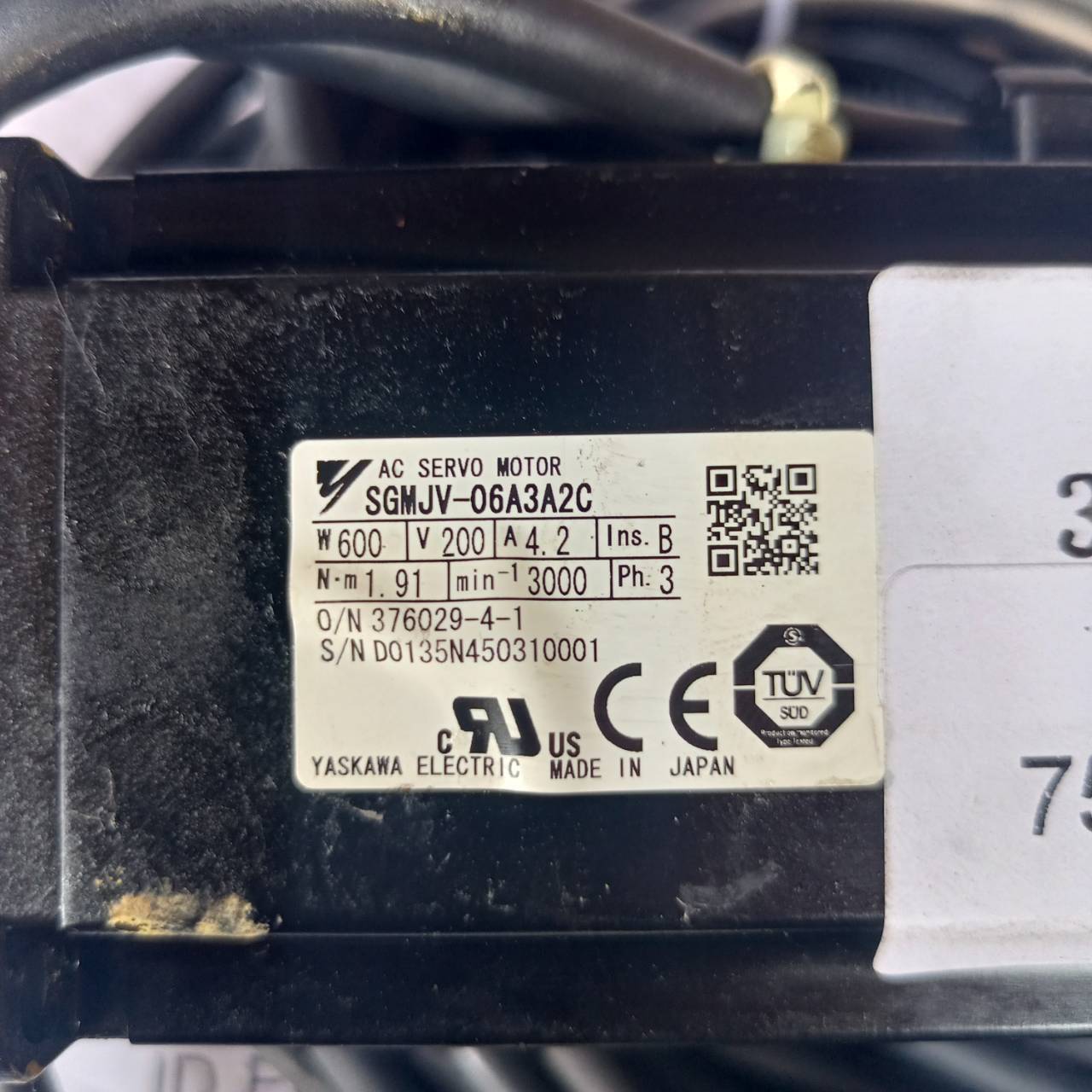 SGMJV-06A3A2C SERVO MOTOR " YASKAWA "