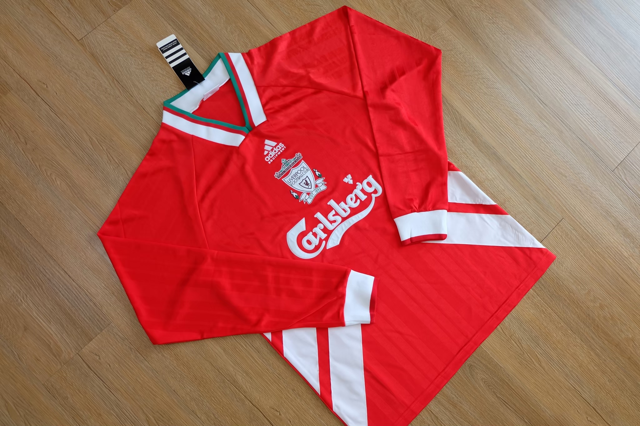 Liverpool 1993/94 Home Jersey เสื้อบอลย้อนยุคแขนยาว เสื้อแขนยาวลิเวอร์พูลย้อนยุค Carlsberg
