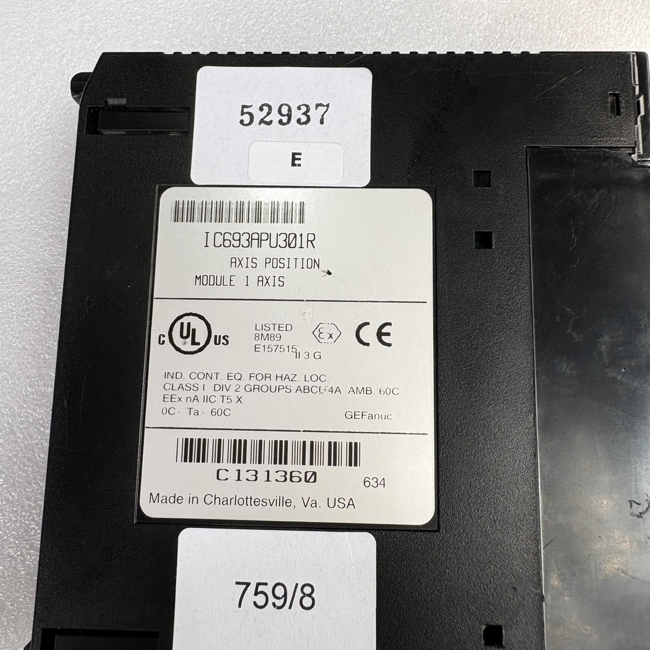 IC693APU301R PLC " GEFANUC "