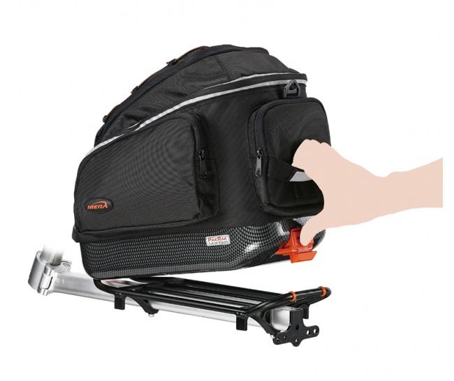 กระเป๋าวางบนตะแกรง กระเป๋าติดตะแกรงหลังปลดเร็ว ขั้นเทพ IBERA PakRak Commuter Bag, IB-BA11, 17L มาพร้อมผ้าคลุมกันฝน