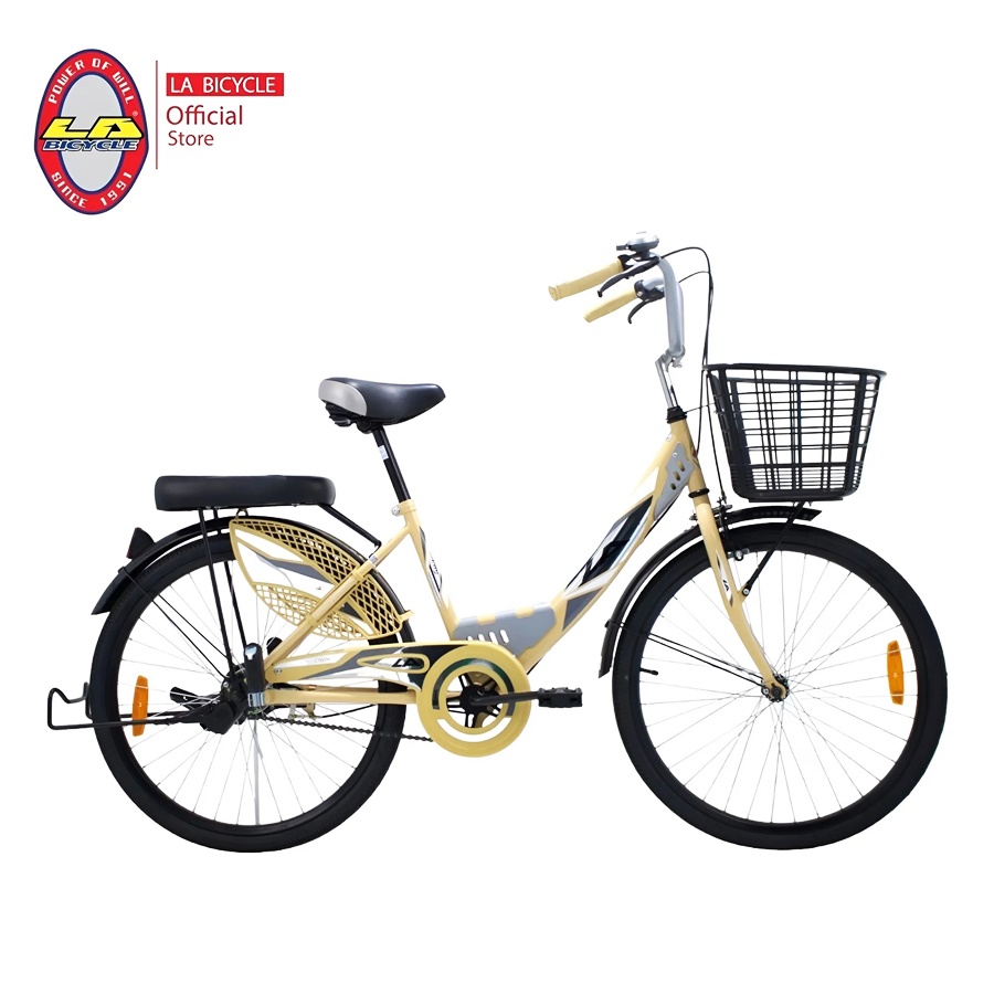 จักรยานแม่บ้าน LA Bicycle City Bike รุ่น CITY ล้อเหล็ก 24”