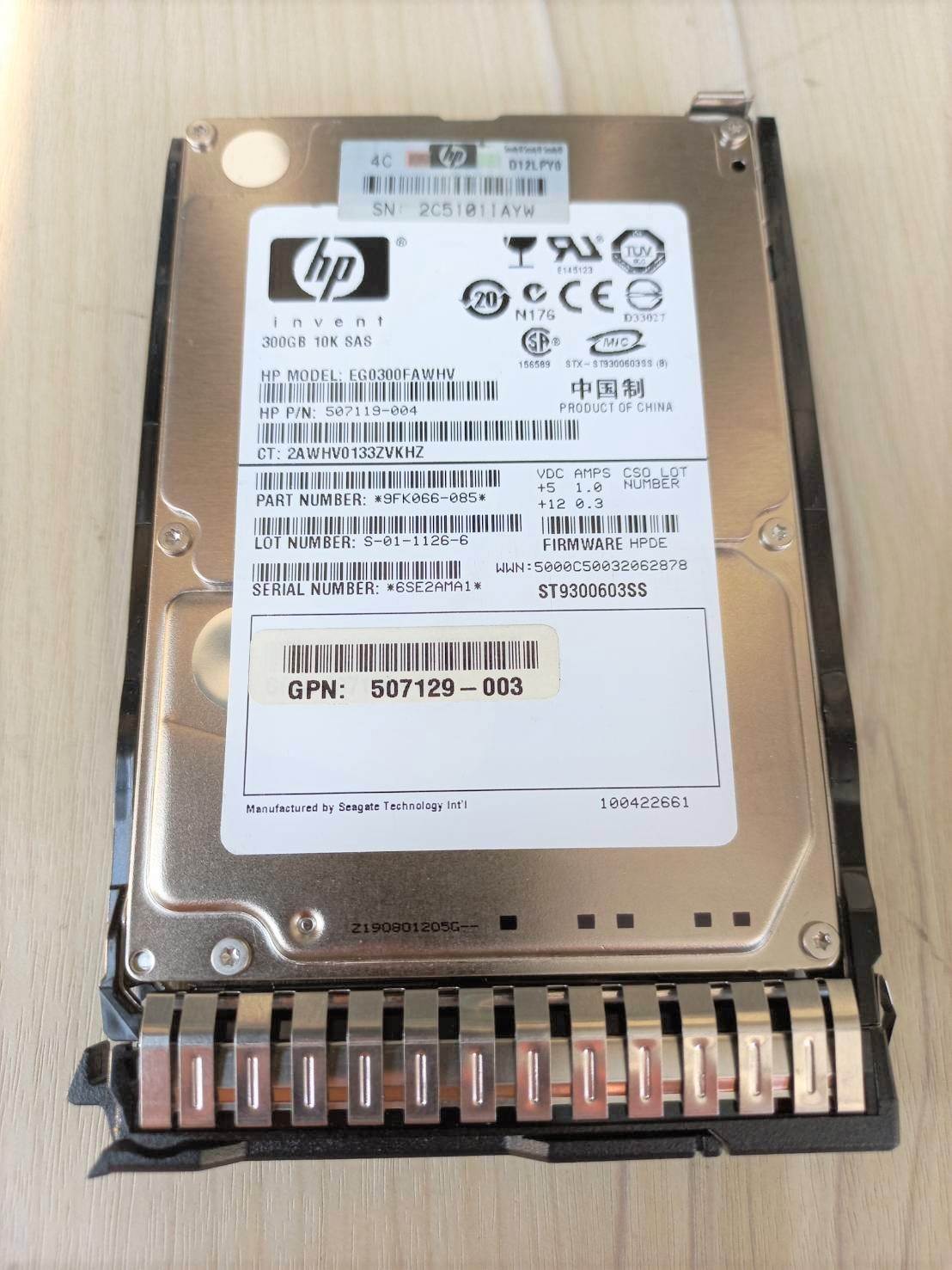 507127-B21 507284-001 507119-004 HP 300-GB 6G 10K 2.5 DP SAS. Refurbished; Warranty 12 Months.Shipping is included.