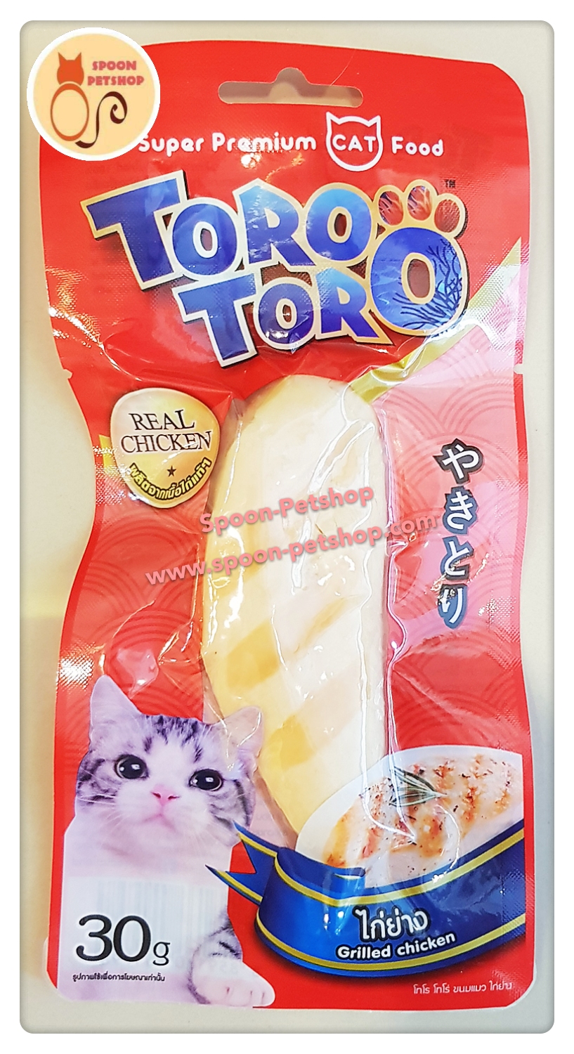 Toro Toro ขนมแมว โทโร โทโร่ รสไก่ย่าง 30g