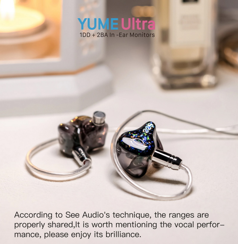 Seeaudio Yume Ultra หูฟัง Hybrid 3 ไดรเวอร์ 2BA+1DD ประกันศูนย์ไทย