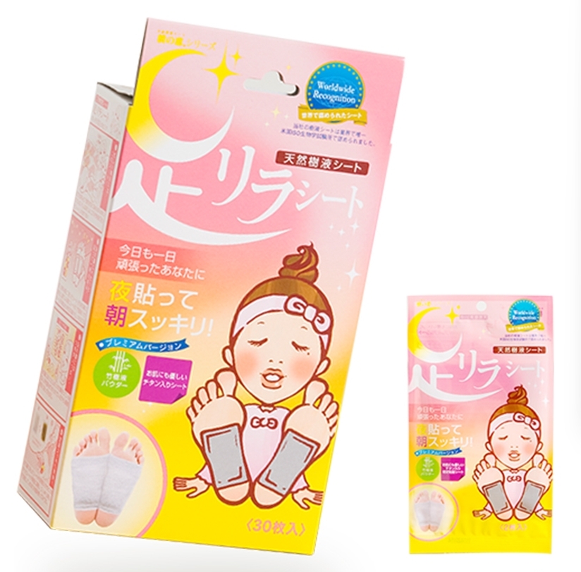 แผ่นแปะเท้า 足リラシート Ashi Rira Sheet 30 แผ่น