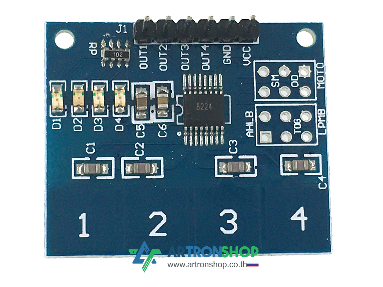 TTP224 4 Channel Capacitive Touch Switch Module