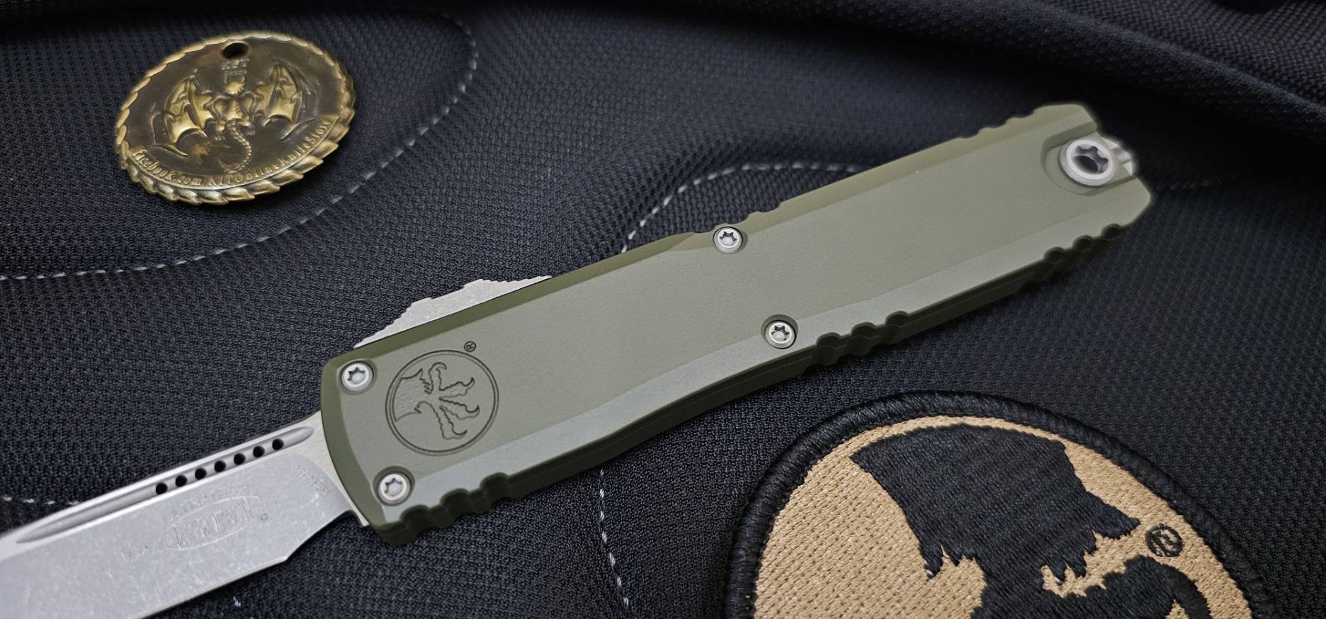 Microtech Ultratech ZBP S/E - OD Green Handle - Apocalyptic Blade