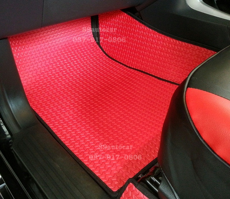 ขายยางปูพื้นรถเข้ารูป Isuzu D-Max Cab 2012-2017 ลายธนูสีแดงขอบดำ