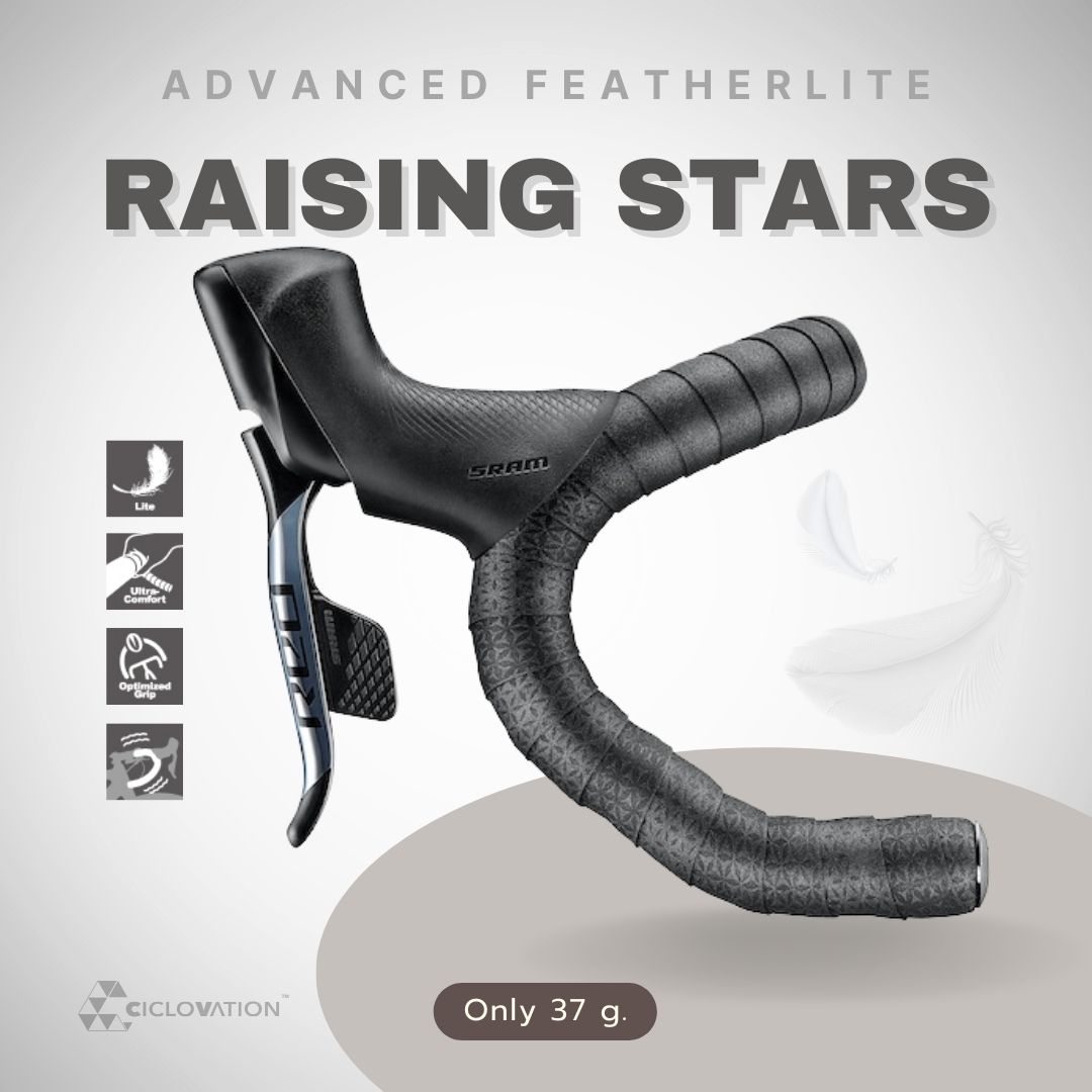 ผ้าพันแฮนด์ HANDLEBAR TAPE CICLOVATION Advanced Bar Tape - Featherlite COLOR Raising Stars