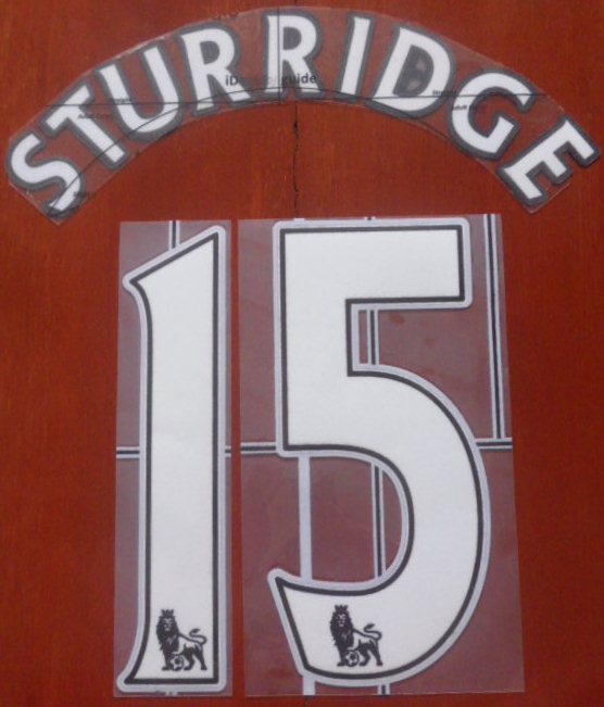 ชุดชื่อและเบอร์ติดเสื้อฟุตบอล #15 สเตอร์ริดจ์ สโมสรลิเวอร์พูล (ชุดเหย้า EPL 2012/13) PLAYER SIZE ใหม่ / #15 STURRIDGE LIVERPOOL Football Club (Home EPL 2012/13) PLAYER SIZE Name and Number Set NEW