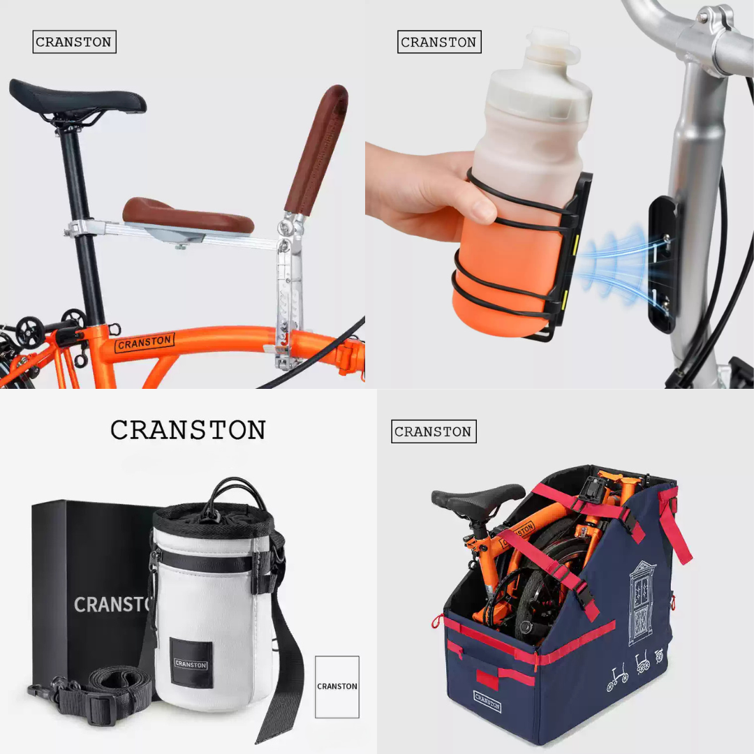 จักรยานพับ Cranston R9 16 นิ้ว 9 สปีด น้ำหนักเบา 12.5kg พับ 3 ทบ ดีไซน์เรโทร 16 สี — ปั่นในเมือง ปั่นไปทำงาน สะดวกพกพา