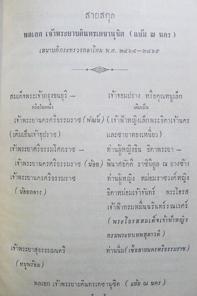 พระราชนิพนธ์และสุภาษิต หนังสืออนุสรณ์ พลเอก เจ้าพระยาบดินทรเดชานุชิต (แย้ม ณ นคร)