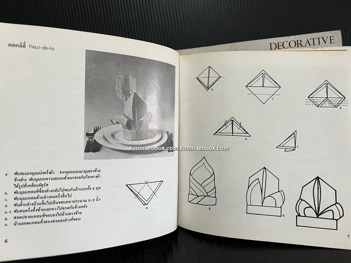 การพับผ้าเช็ดปากในโรงแรม เล่ม 1-2