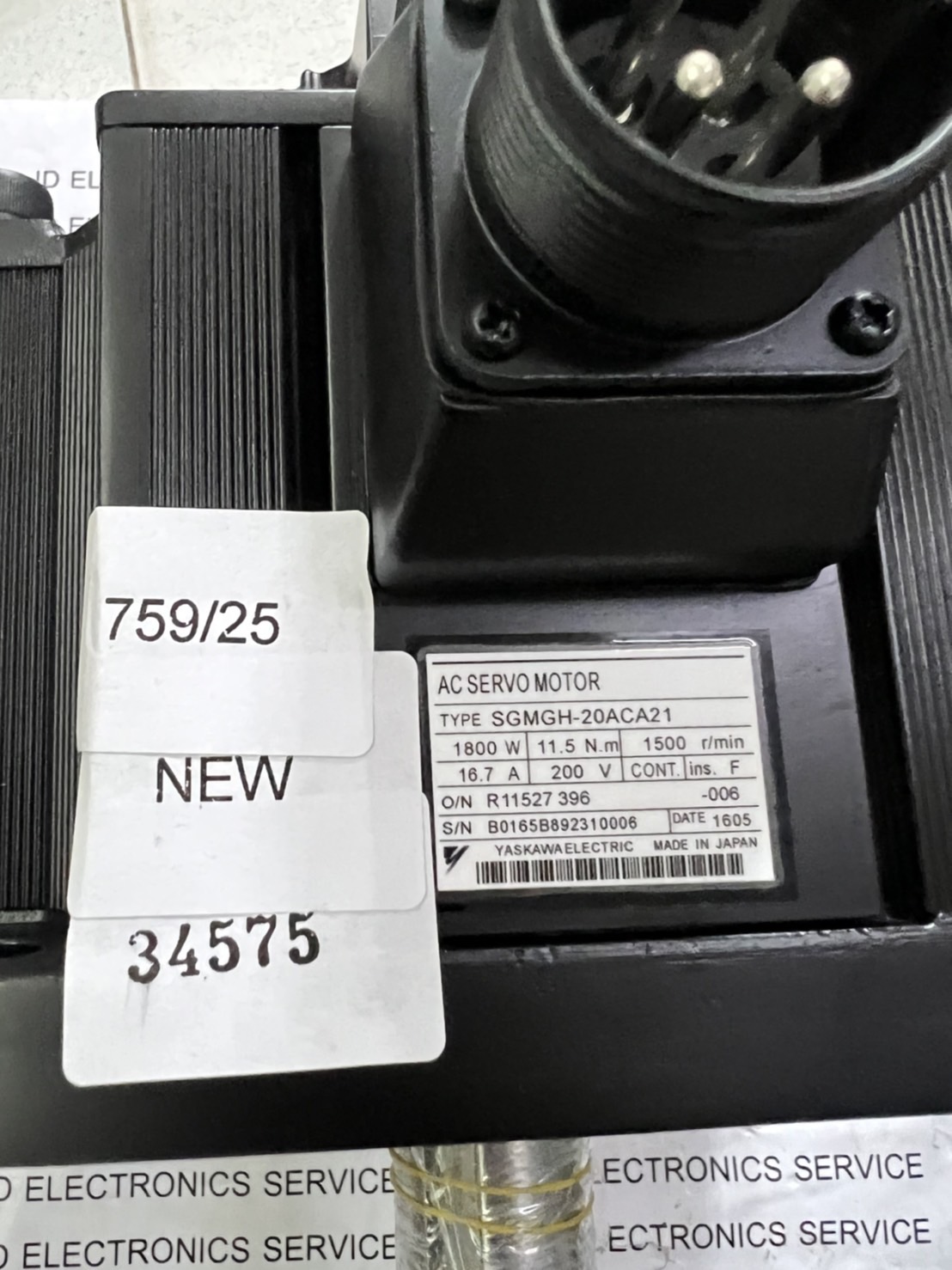 SGMGH-20ACA21 SERVO DRIVE " YASKAWA "