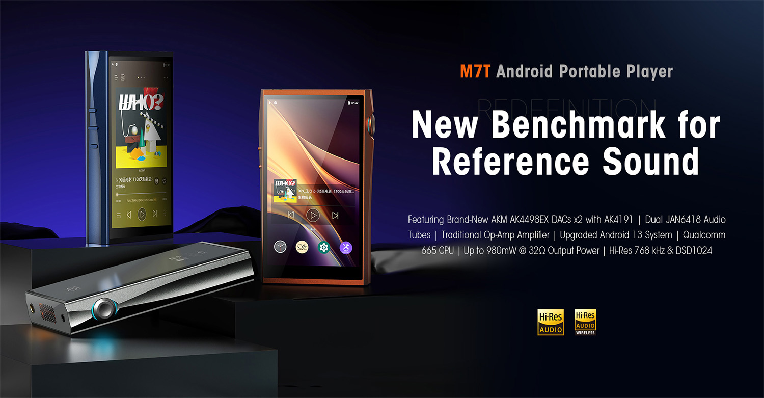 Shanling M7T DAP Android เสียงระดับเทพ ใช้หลอด JAN6418 คู่ ปรับโหมดเสียงได้ ประกันศูนย์ไทย