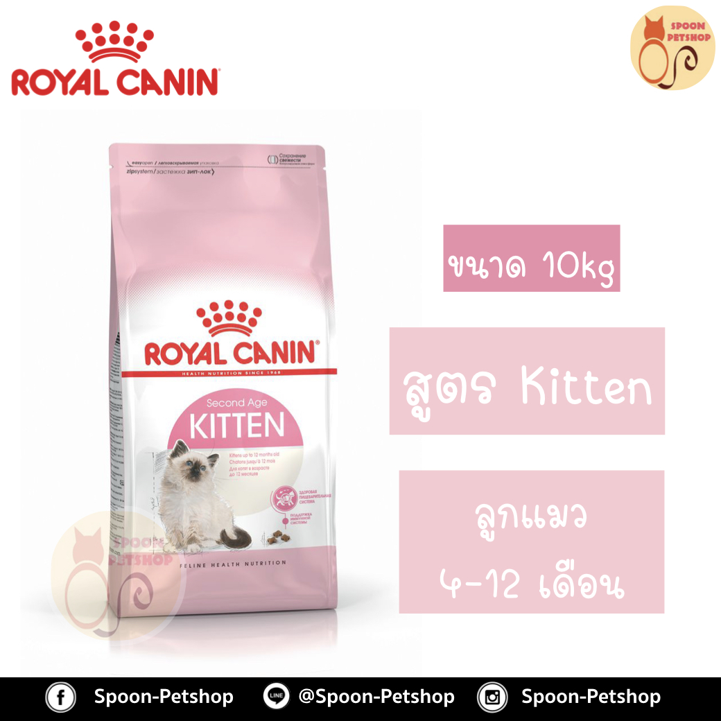 Royal Canin อาหารแมว โรยัล คานิน Kitten 36 สำหรับ ลูกแมว 4-12 เดือน กระสอบ 10kg